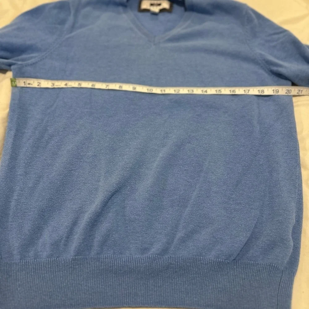 Joseph Abboud Sky Blue V-Neck Sweater